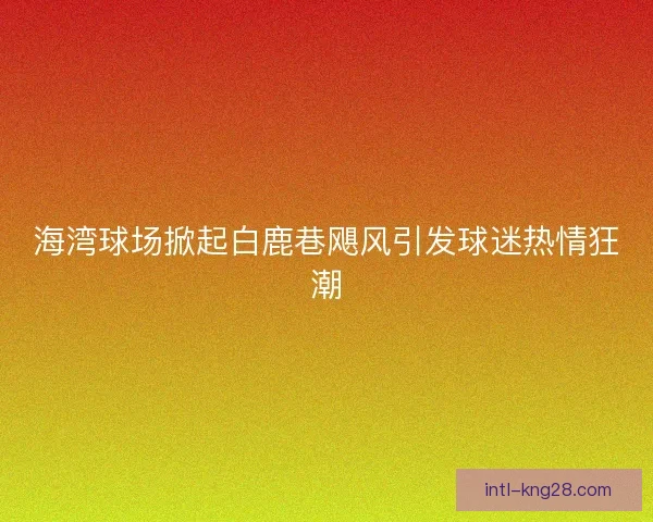 海湾球场掀起白鹿巷飓风引发球迷热情狂潮
